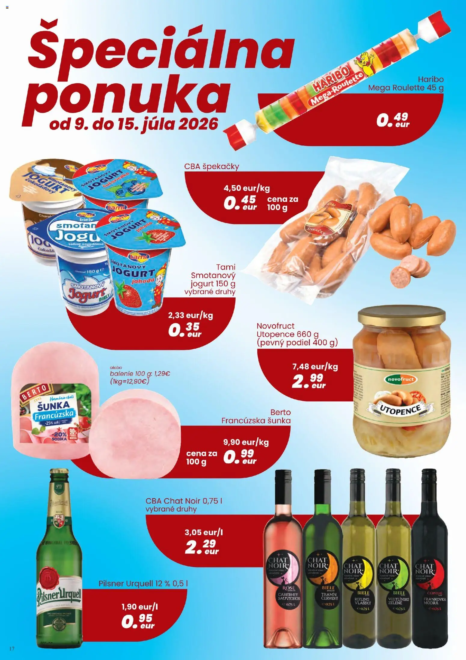 Nové CBA Komfos akcie – leták je platný od 02.07.2026 | Strana: 17