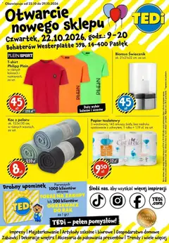 Pogląd oferty "TEDi gazetka - Pasłęk" - ważna od 22.10.2026