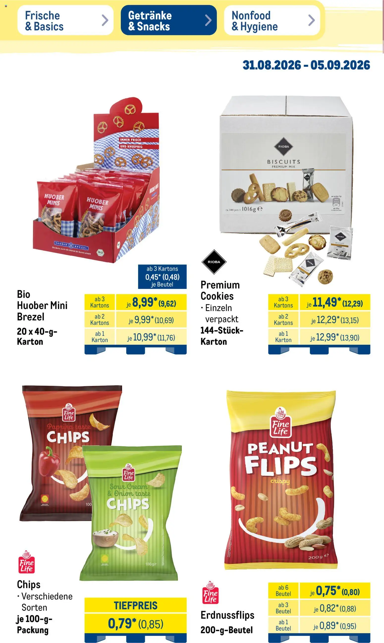 Metro Prospekt – gültig ab 31.08.2026 | Seite: 26 | Produkte: Paprika, Chips