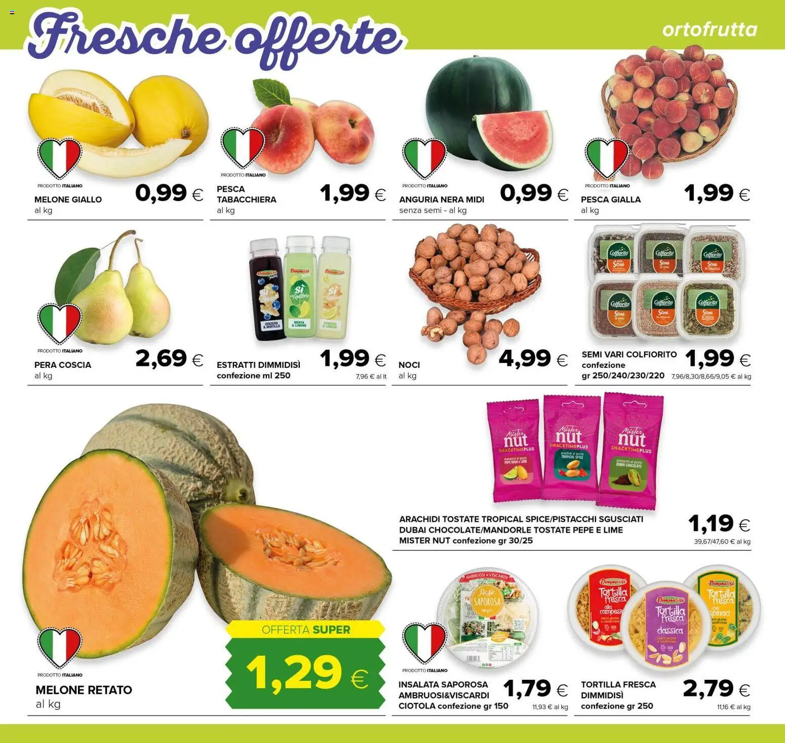 Volantino Tigre del 29/07/2026 | Pagina: 2 | Prodotti: Insalata, Pepe, Spinaci, Pera