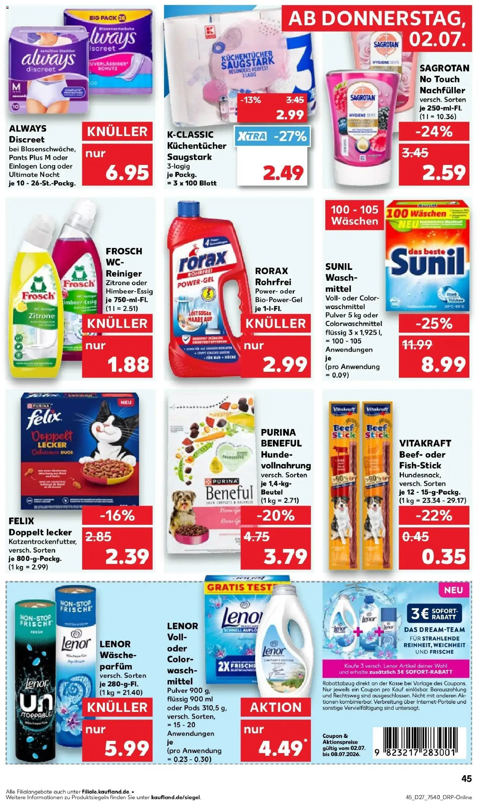 Kaufland Prospekt Frankfurt (Oder) – gültig ab 29.06.2026 | Seite: 58 | Produkte: Lenor, Parfüm, Waschmittel, Zitrone