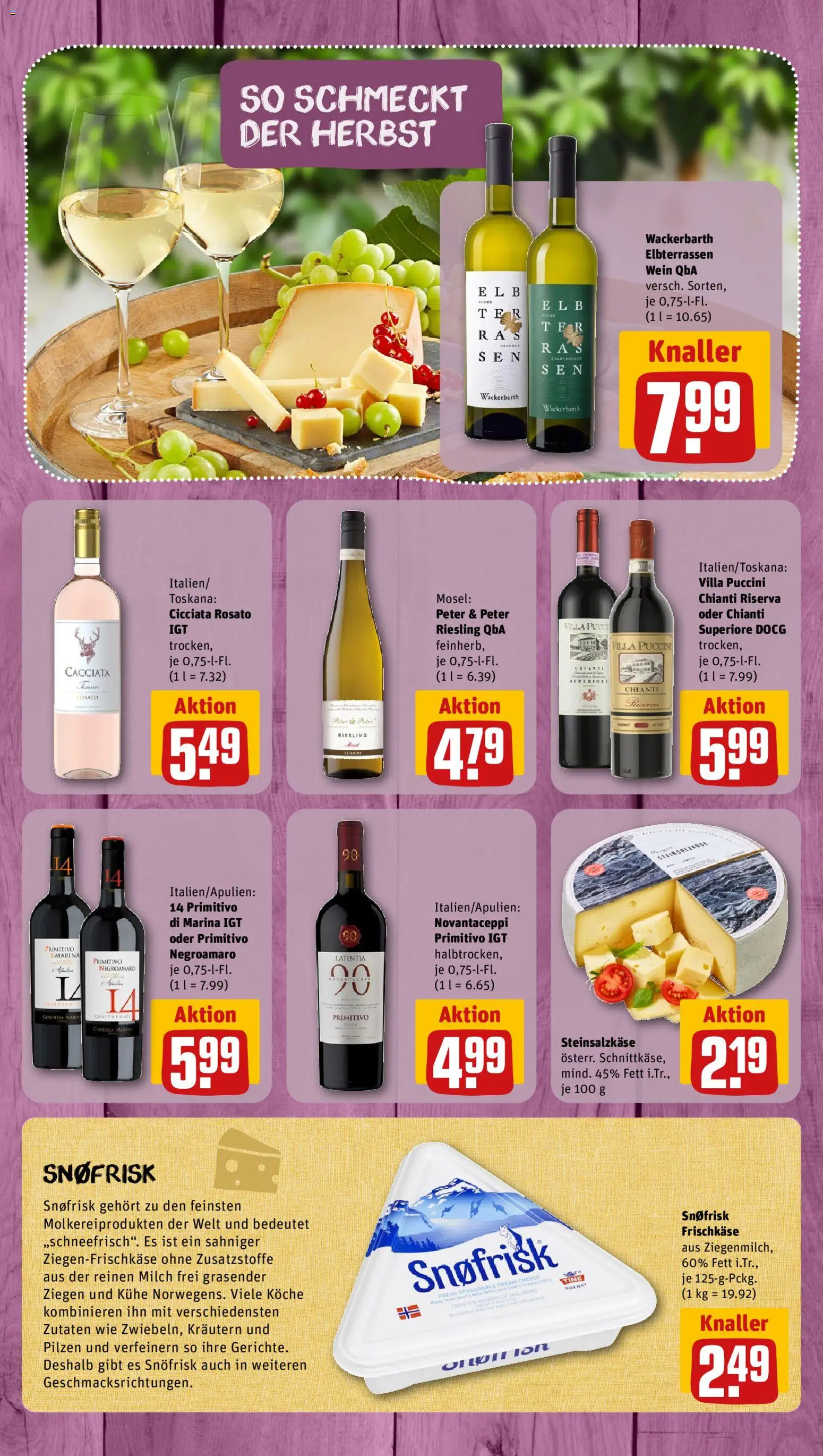 Nahkauf Prospekt – gültig ab 31.08.2026 | Seite: 9 | Produkte: Milch, Wein, Frischkase