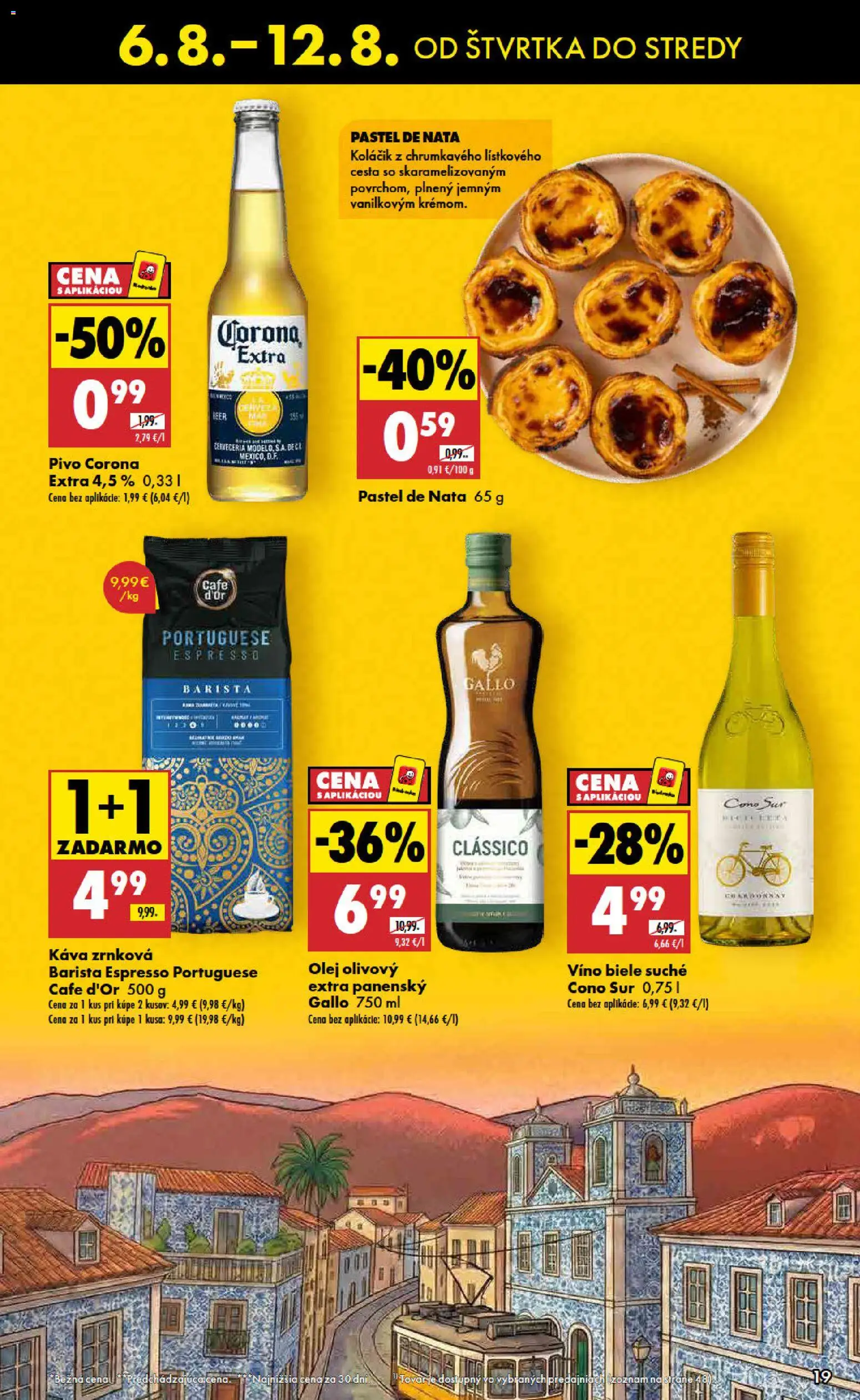 Nové Biedronka akcie – leták je platný od 06.08.2026 | Strana: 19 | Produkty: Pivo, Olej, Káva, Víno