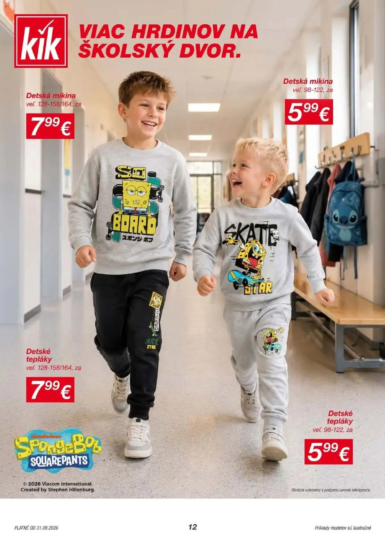 Kik - KiK leták platný do 06.09.2026 od 28.08.2026 → Aktuálny textil výpredaj online | Strana: 12 | Produkty: Mikina