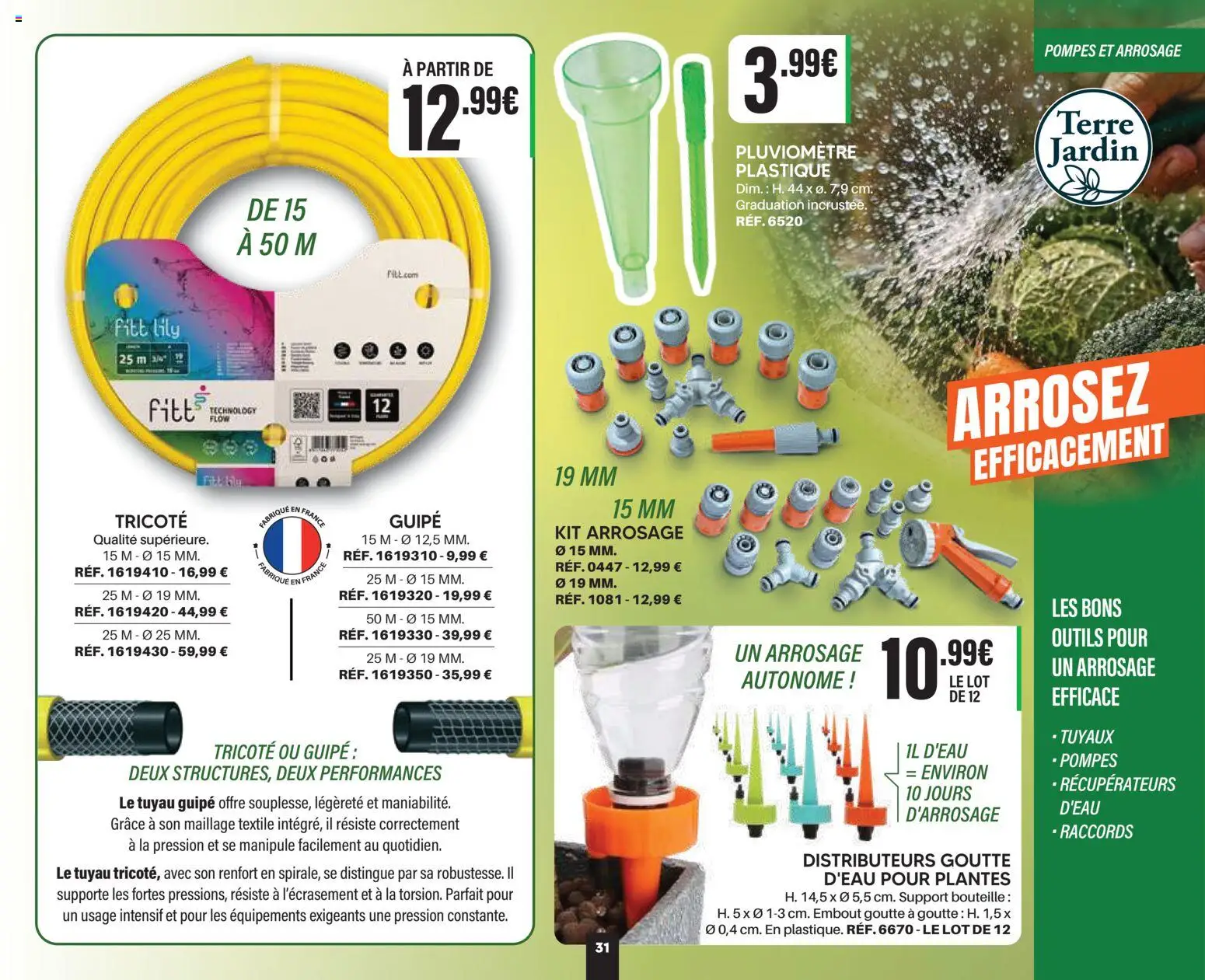{H1} | Page: 31 | Produits: Plantes, Outils, Tuyau, Bouteille