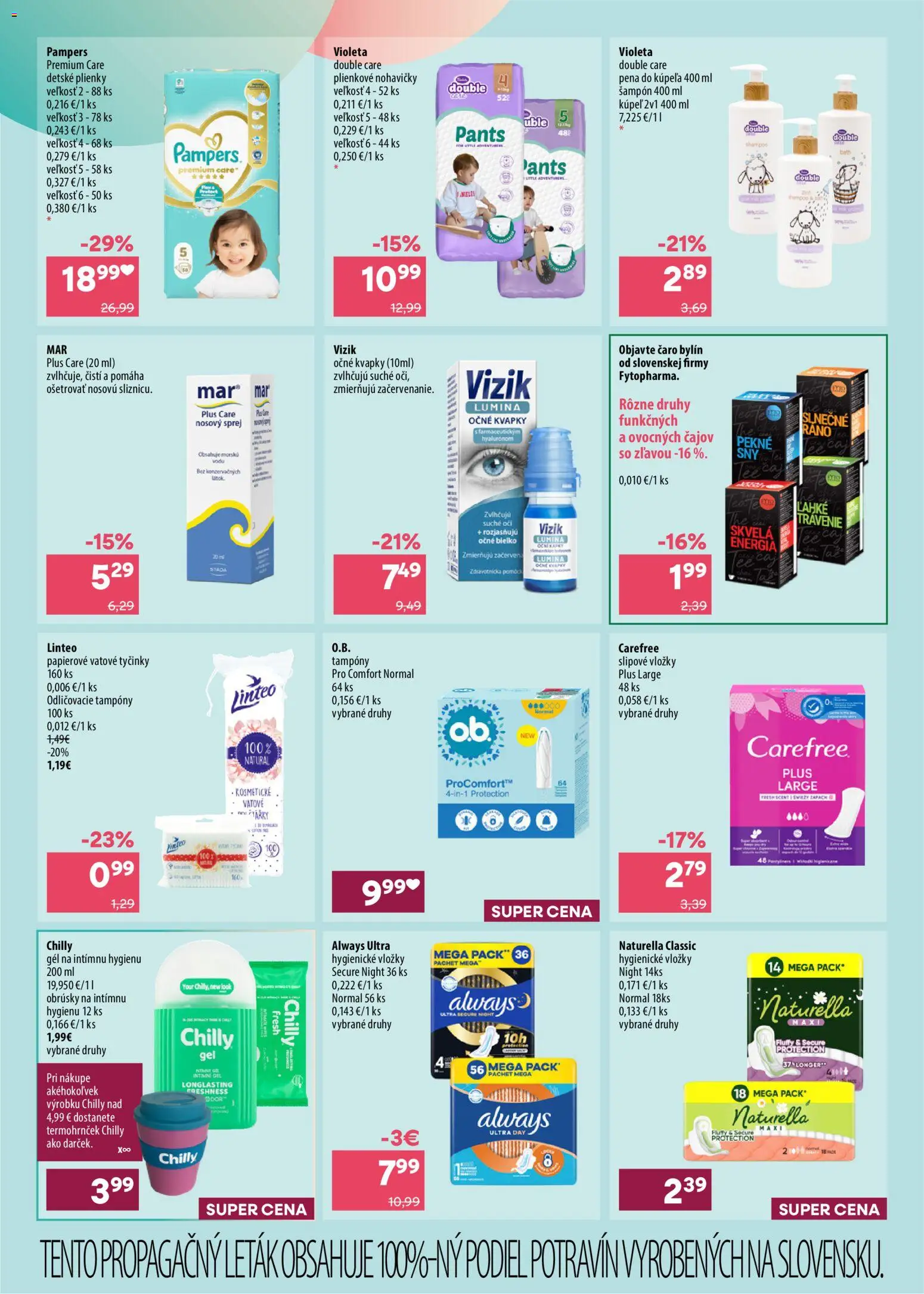 Nové 101 drogerie akcie – leták je platný od 07.10.2026 | Strana: 4 | Produkty: Pena do kúpeľa, Nohavičky, Detské plienky, Plienky
