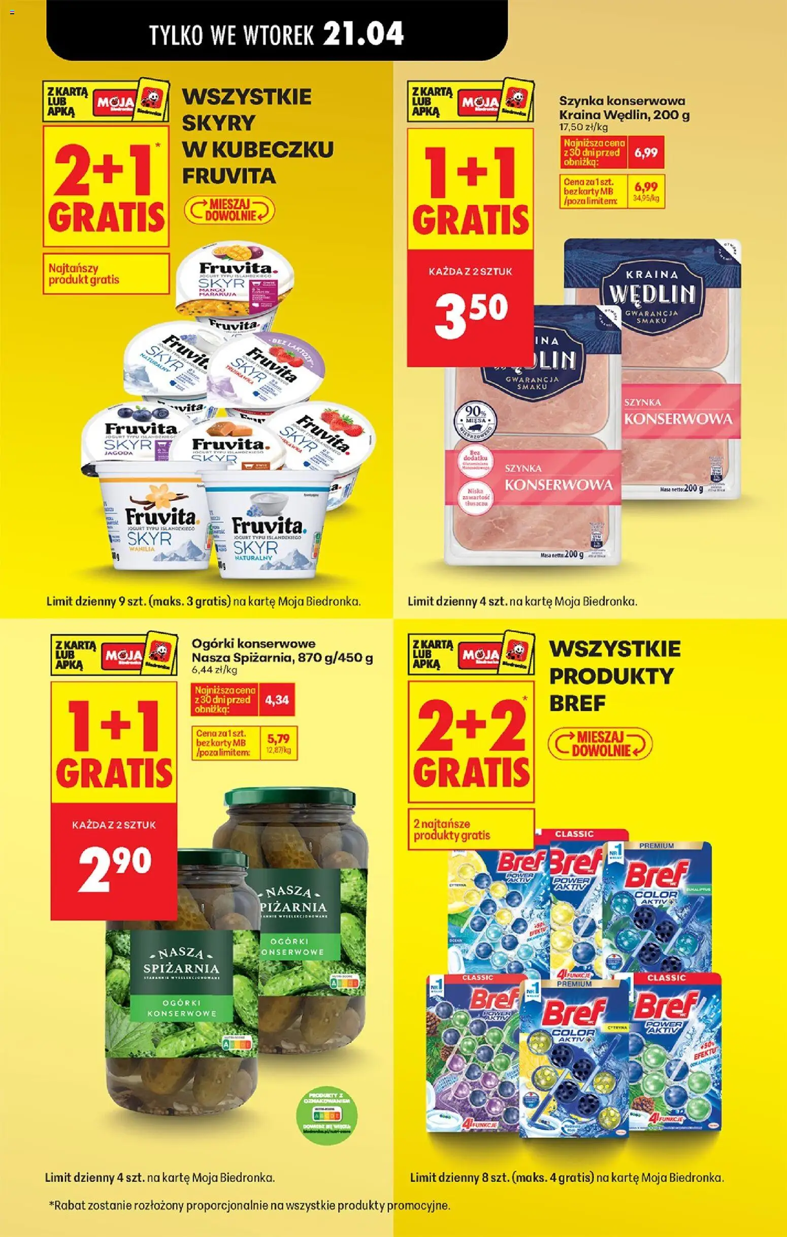 Biedronka gazetka od poniedziałku od 20.04.2026 | Strona: 25 | Produkty: Mango, Ogórki, Skyr, Ogórki konserwowe