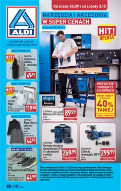 Pogląd oferty "Aldi gazetka - Artykuły przemysłowe i tekstylia" - ważna od 30.09.2026