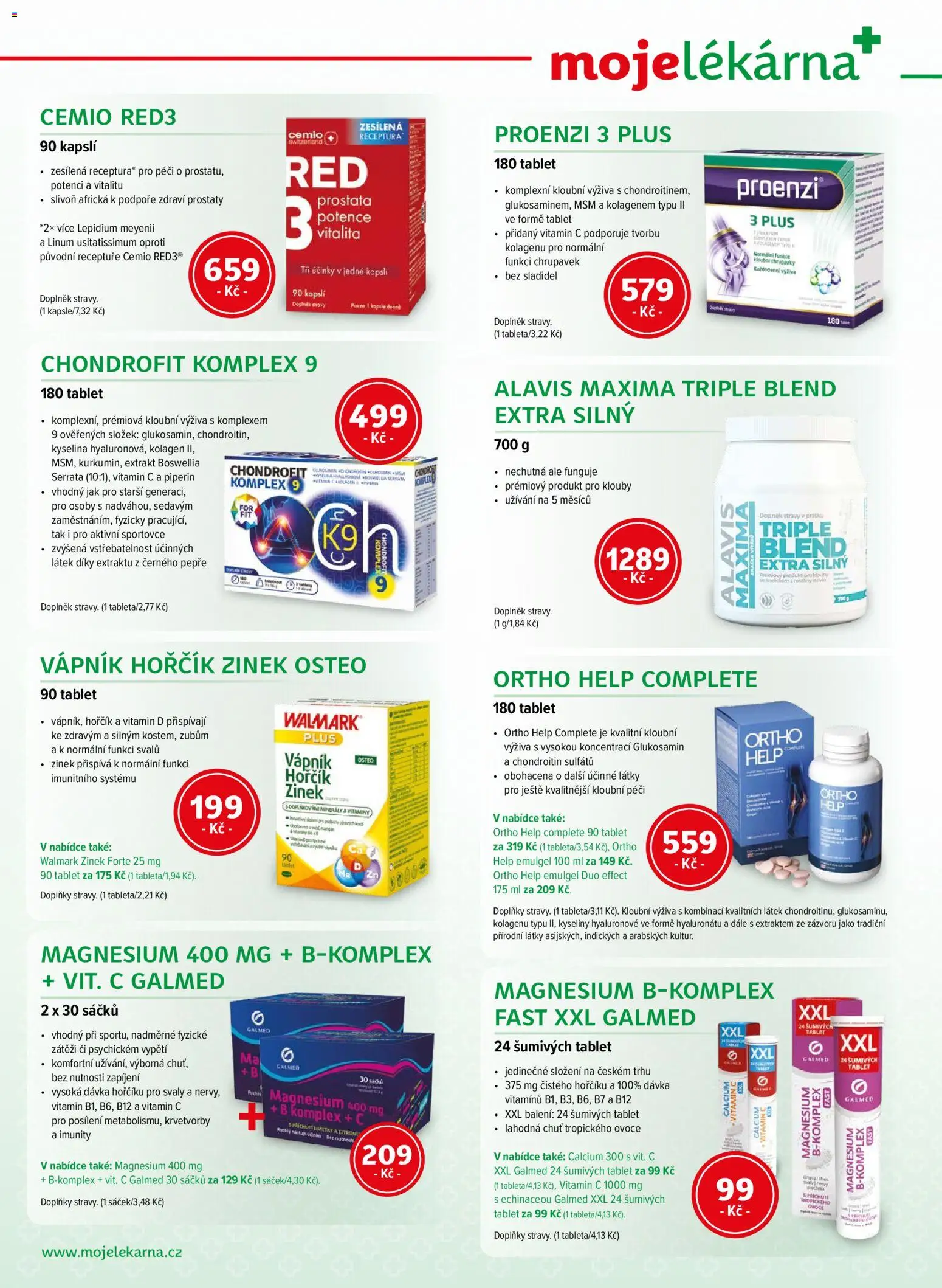 Moje lékárna leták od 09.05.2026 | Strana: 6 | Produkty: Hořčík, Tablet, Minerály, Vitamin D