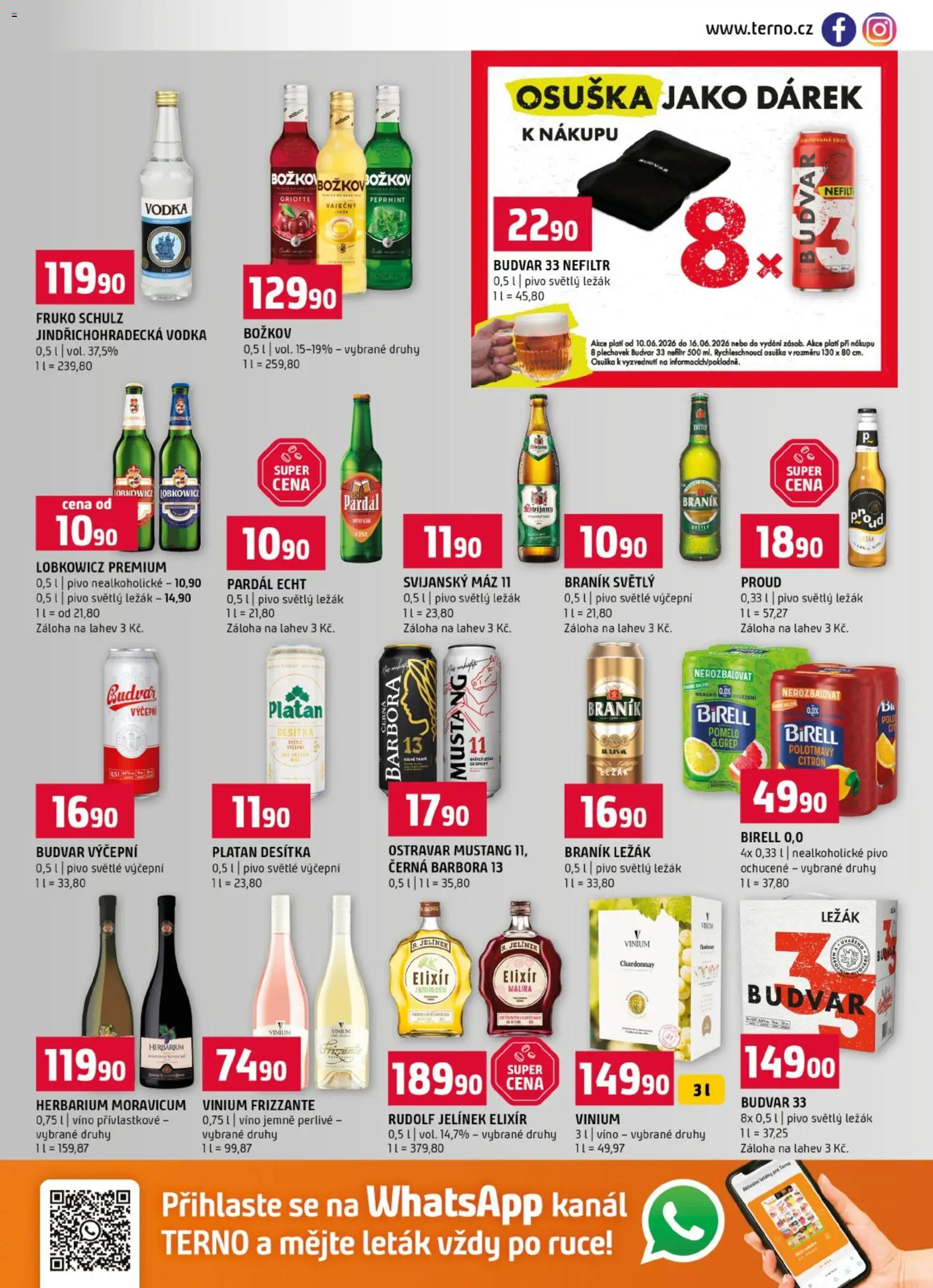 Terno leták od 10.06.2026 | Strana: 13 | Produkty: Osuška, Vodka, Božkov, Láhev