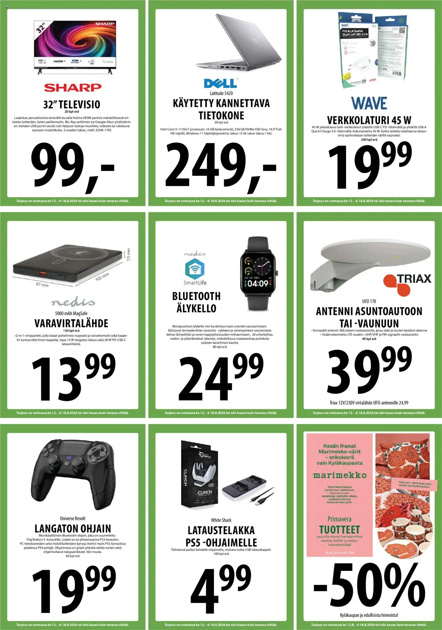 Tuuri tarjoukset – voimassa 12/08/2026 alkaen | Sivu: 10 | Tuotteet: Varavirtalähde, Virtalähde, Keittiö, Laturi