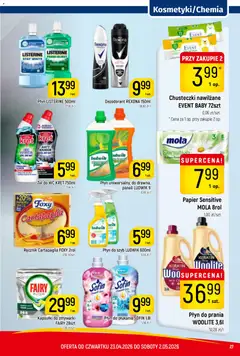 Pogląd oferty "Piotruś Pan gazetka" - ważna od 23.04.2026 | Strona: 27 | Produkty: Rum, Fairy, Dezodorant, Kapsułki do zmywarki