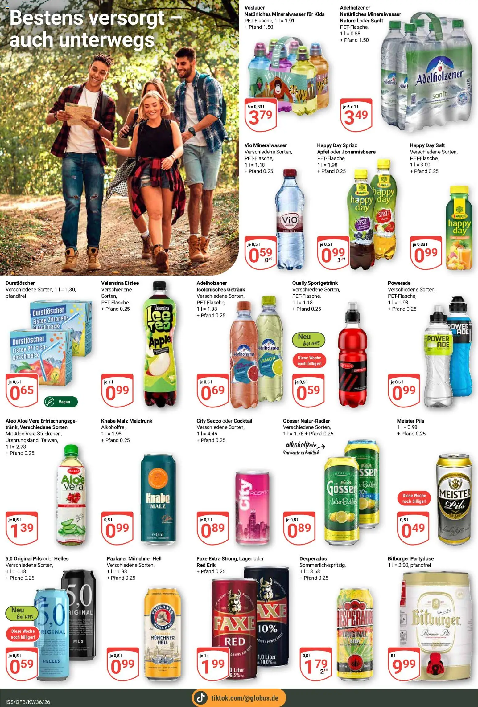 Globus Prospekt – gültig ab 31.08.2026 | Seite: 19 | Produkte: Bitburger, Äpfel, Valensina, Zitronen