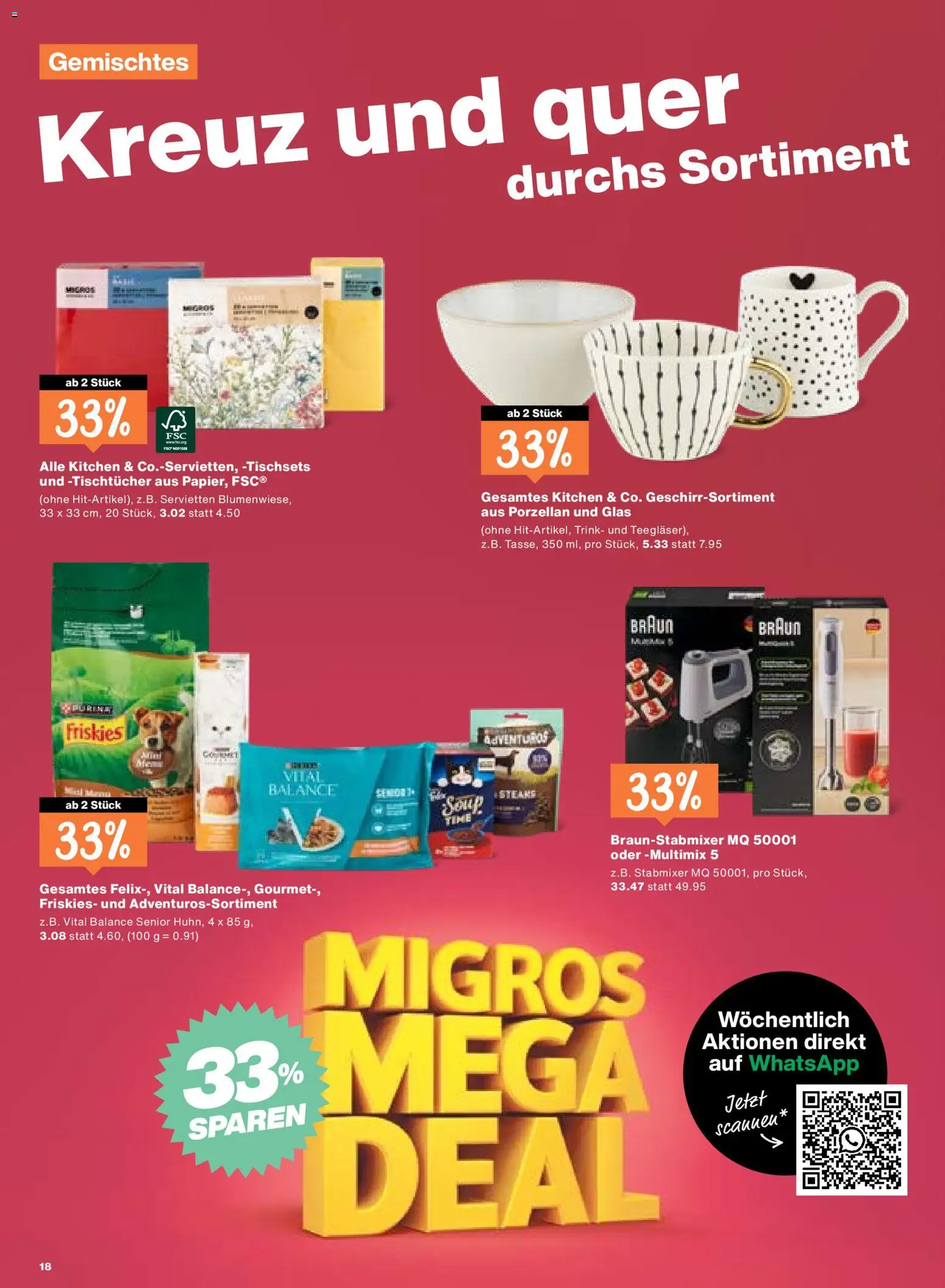 Migros aktionen – gültig ab 03.09.2026 | Seite: 18 | Produkte: Glas, Stabmixer