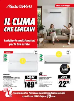 Anteprima del volantino Media World volantino Clima valido a partire dal 08.05.2026
