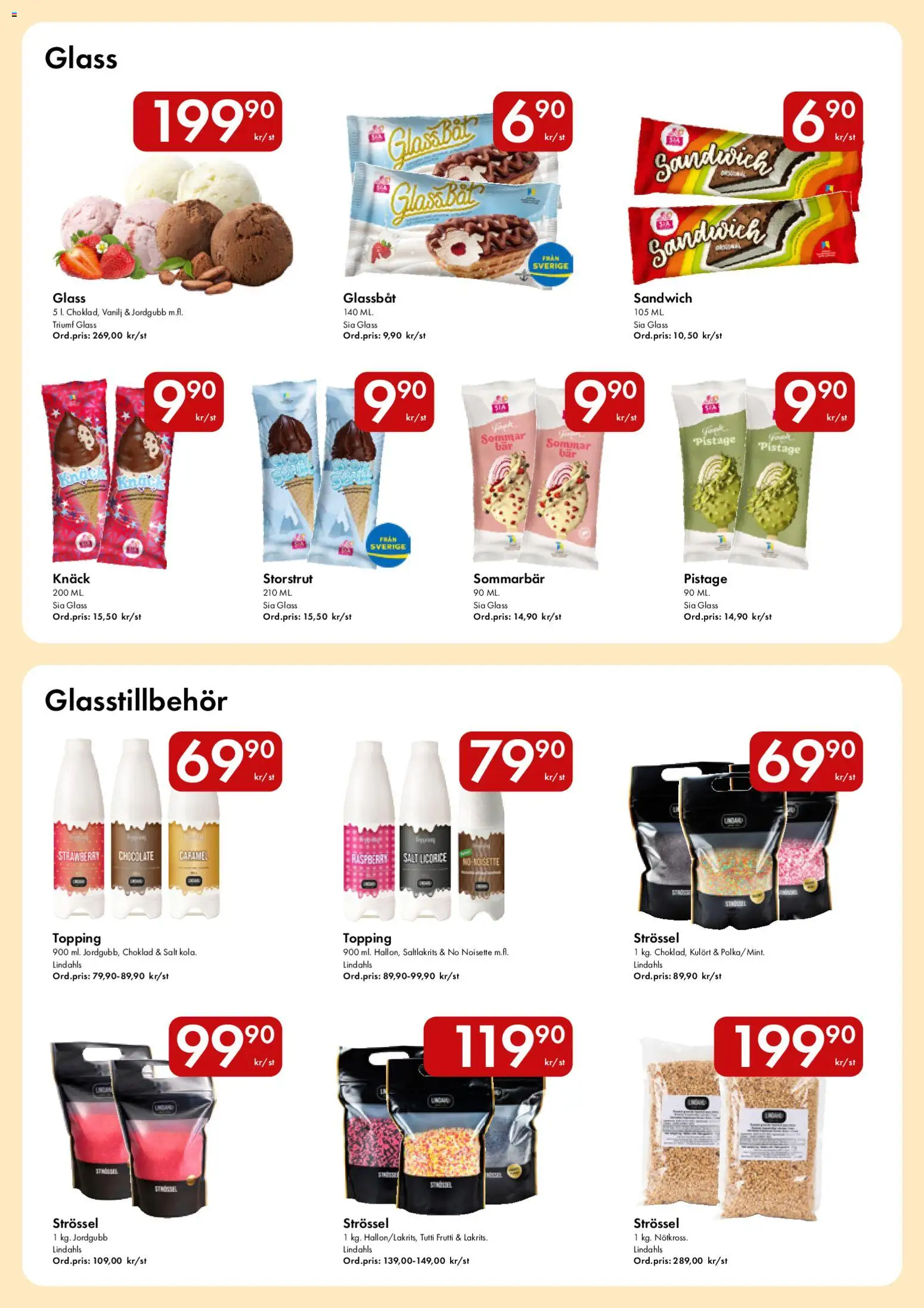 Hypermarkety reklamblad aktuell från 18.05.2026 | Sida: 12 | Produkter: Salt, Sandwich, Tutti frutti, Glass