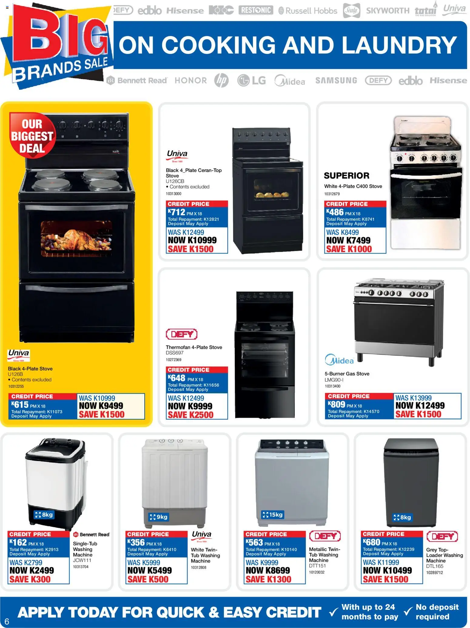 New OK Furniture catalogue – valid from 13.04.2026 | Page: 6 | Products: Stove, Gas stove