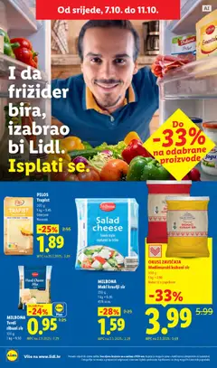 MILBONA Tvrdi ribani sir, Uz Lidl Plus - Pregled kataloga iz trgovine Lidl, vrijedi od 05.10.2026 | Stranica: 58