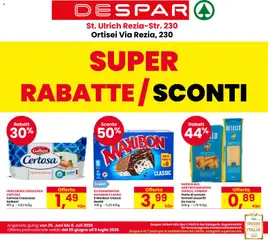 Anteprima del volantino Despar volantino Ortisei valido a partire dal 25/06/2026