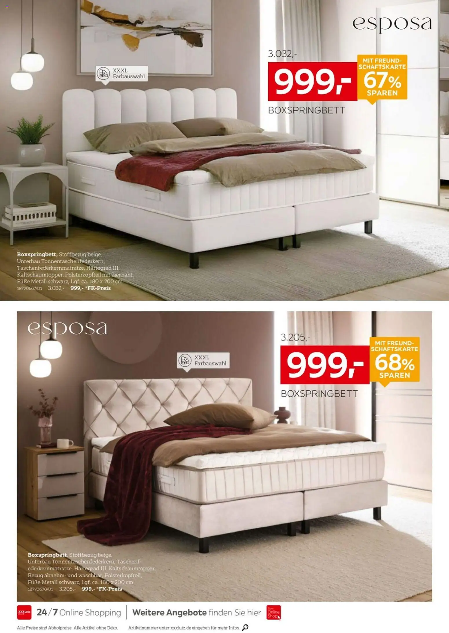 XXXLutz Junges Wohnen – gültig ab 04.07.2026 | Seite: 8 | Produkte: Boxspringbett
