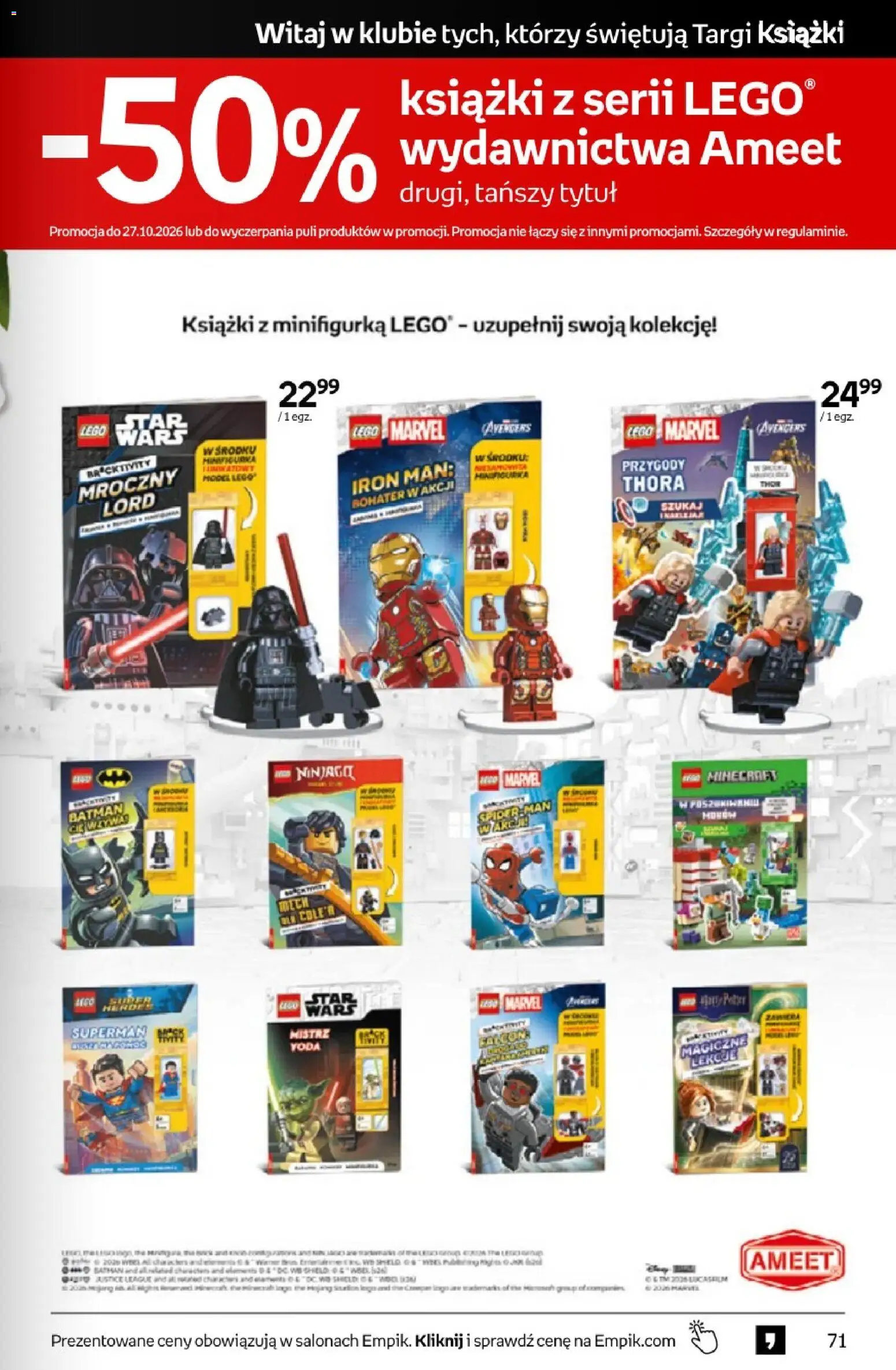 Empik promocje - Tom kultury Książki od 14.10.2026 | Strona: 71 | Produkty: Lego, Książki
