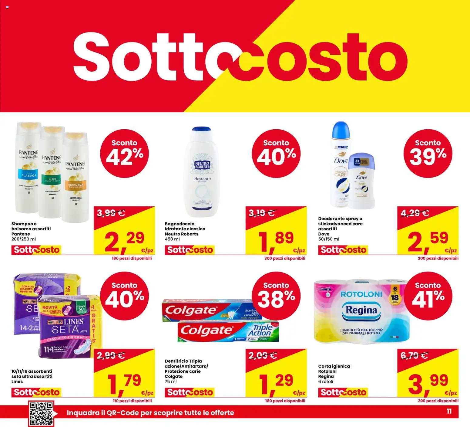 Volantino Despar del 23/06/2026 | Pagina: 11 | Prodotti: Shampoo, Balsamo, Deodorante, Dentifricio