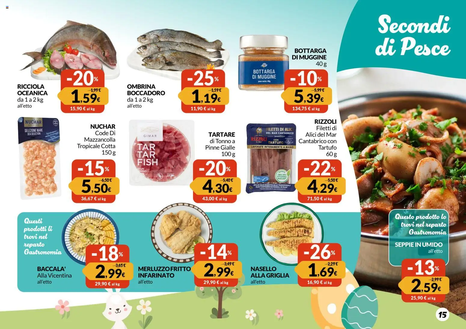Volantino Galassia del 12.03.2026 | Pagina: 15 | Prodotti: Pesce, Sale, Tonno, Nasello