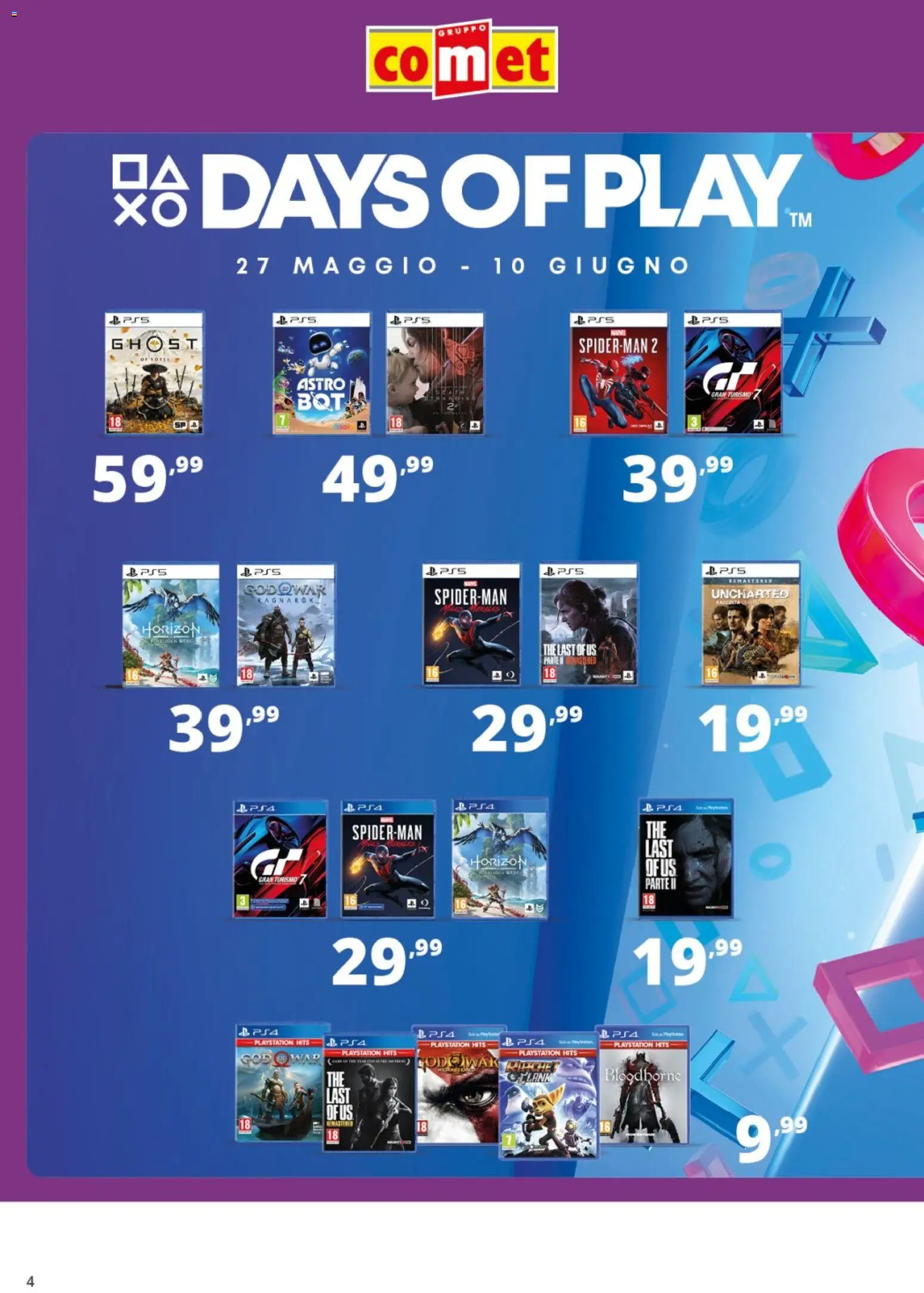 Volantino Comet del 06.06.2026 | Pagina: 4 | Prodotti: The, Playstation