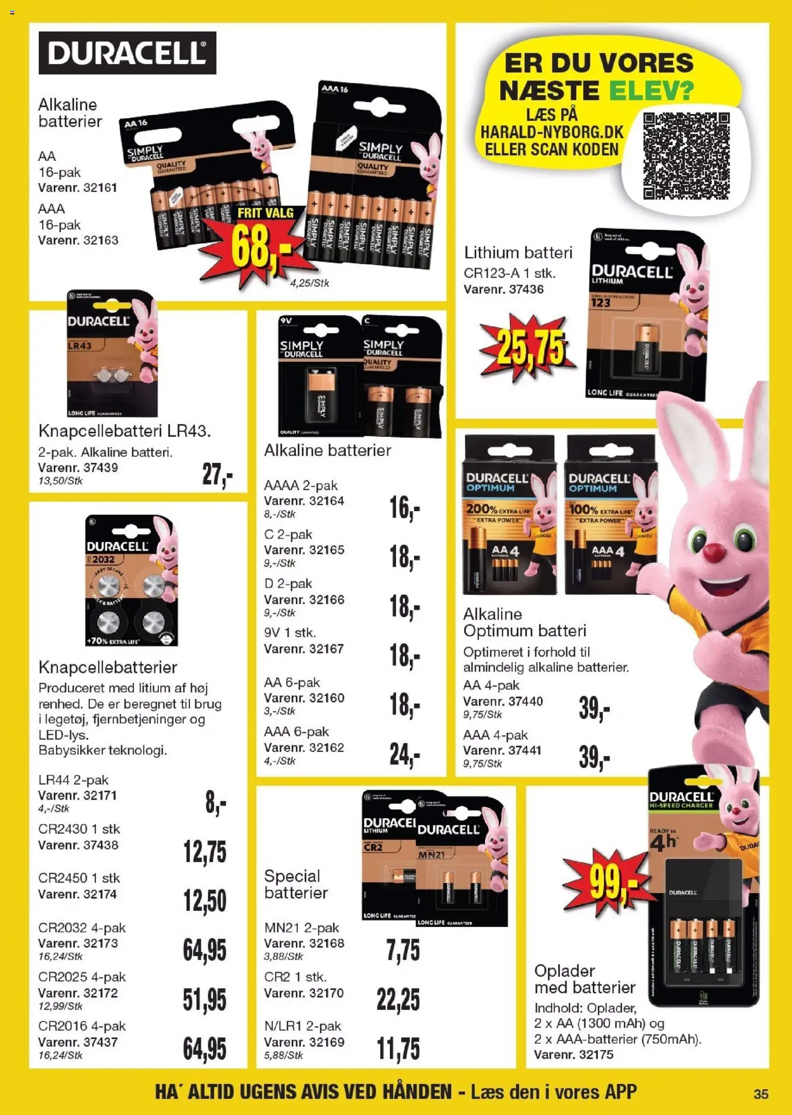 Harald Nyborg tilbudsavis – gyldig fra 11.06.2026 | Side: 37 | Produkter: Batterier, Batteri