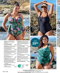 Ulla Popken akciós újság - amely érvényes a következő dátumtól: 01.05.2026 | Oldal: 164 | Termékek: Tankini
