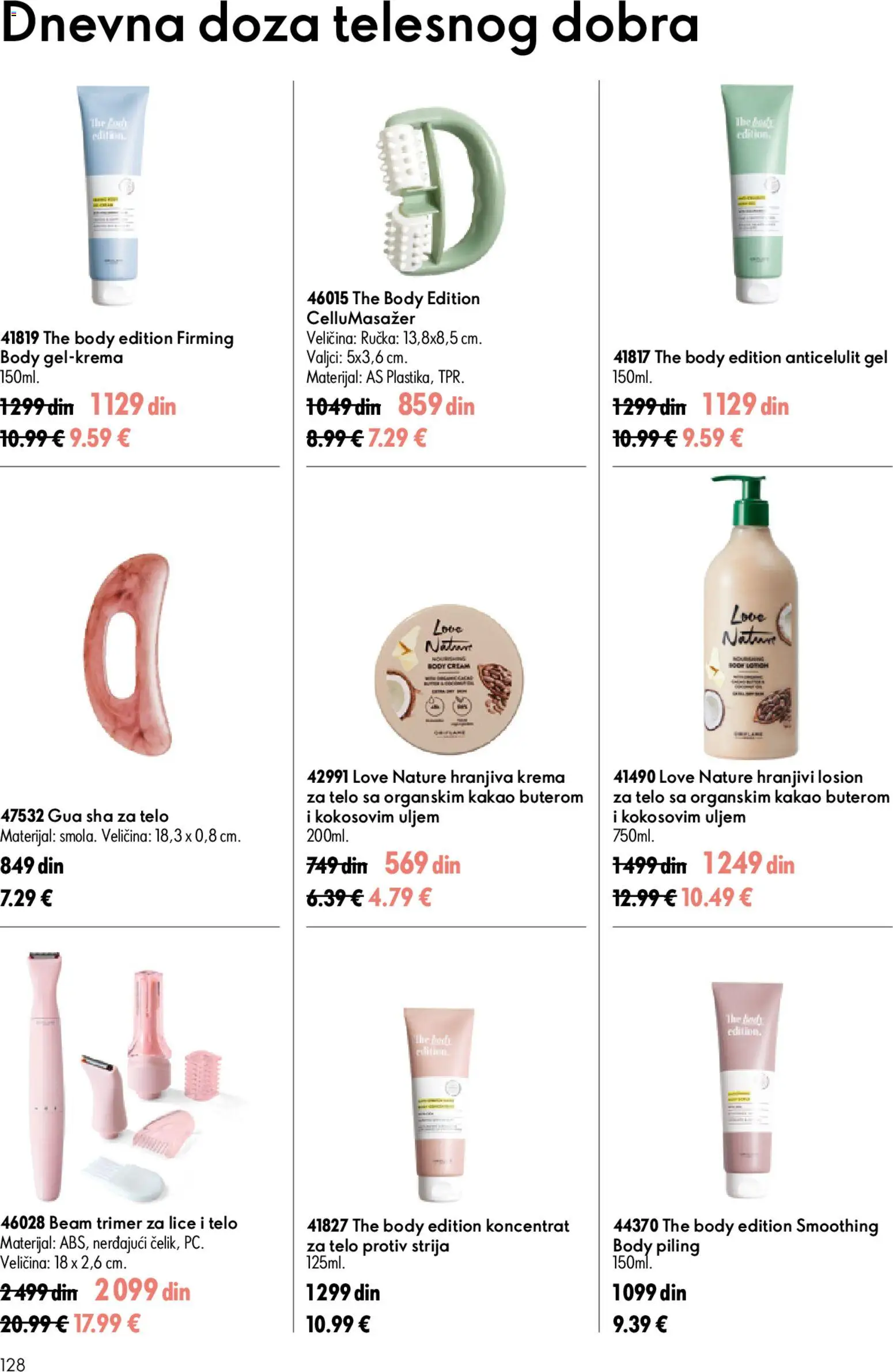 Oriflame katalog - važi od 15.07.2026 | Strana: 128 | Proizvode: Krema, Piling, Trimer