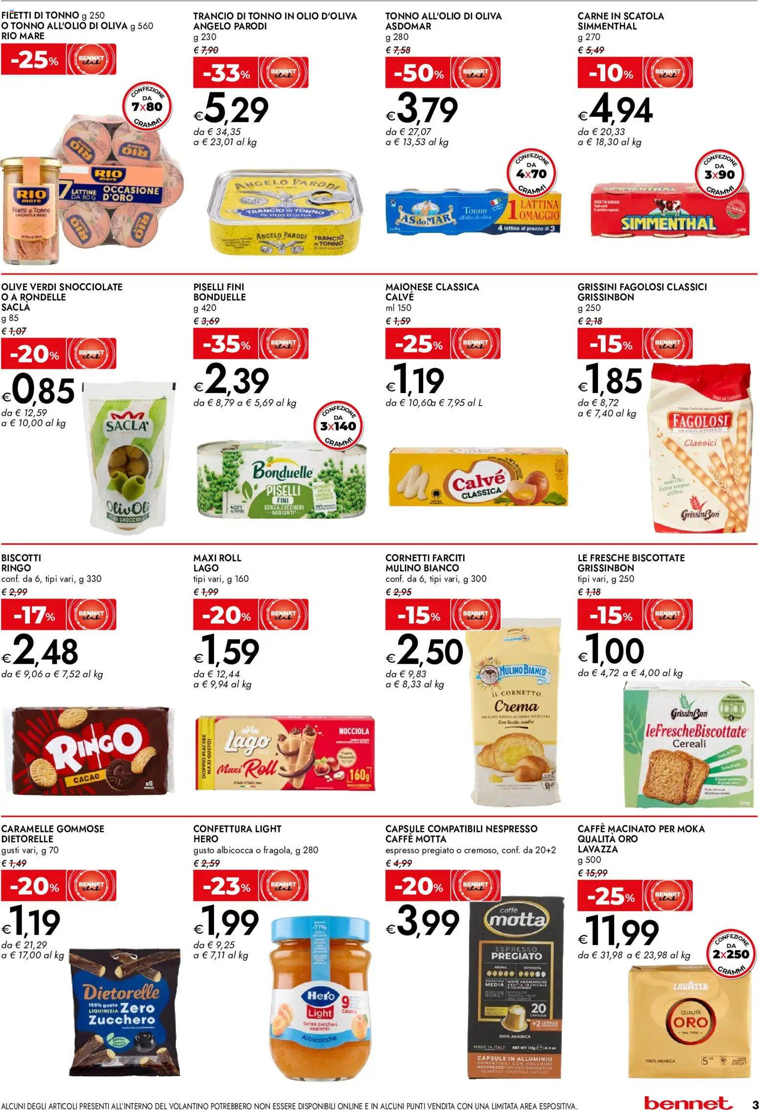 Volantino bennet del 11.06.2026 | Pagina: 3 | Prodotti: Cereali, Grissini, Albicocche, Alluminio