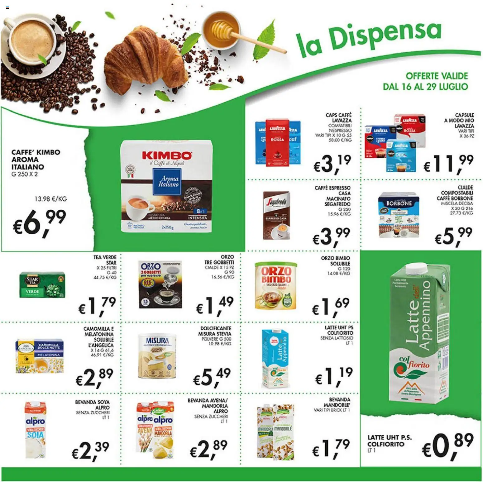 Volantino Coal del 16/07/2026 | Pagina: 18 | Prodotti: Dolcificante, Stevia, Latte, Mandorle
