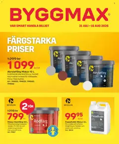 ByggMax erbjudanden - Förhandsvisning av reklamblad från butik ByggMax aktuell från 31/07/2026