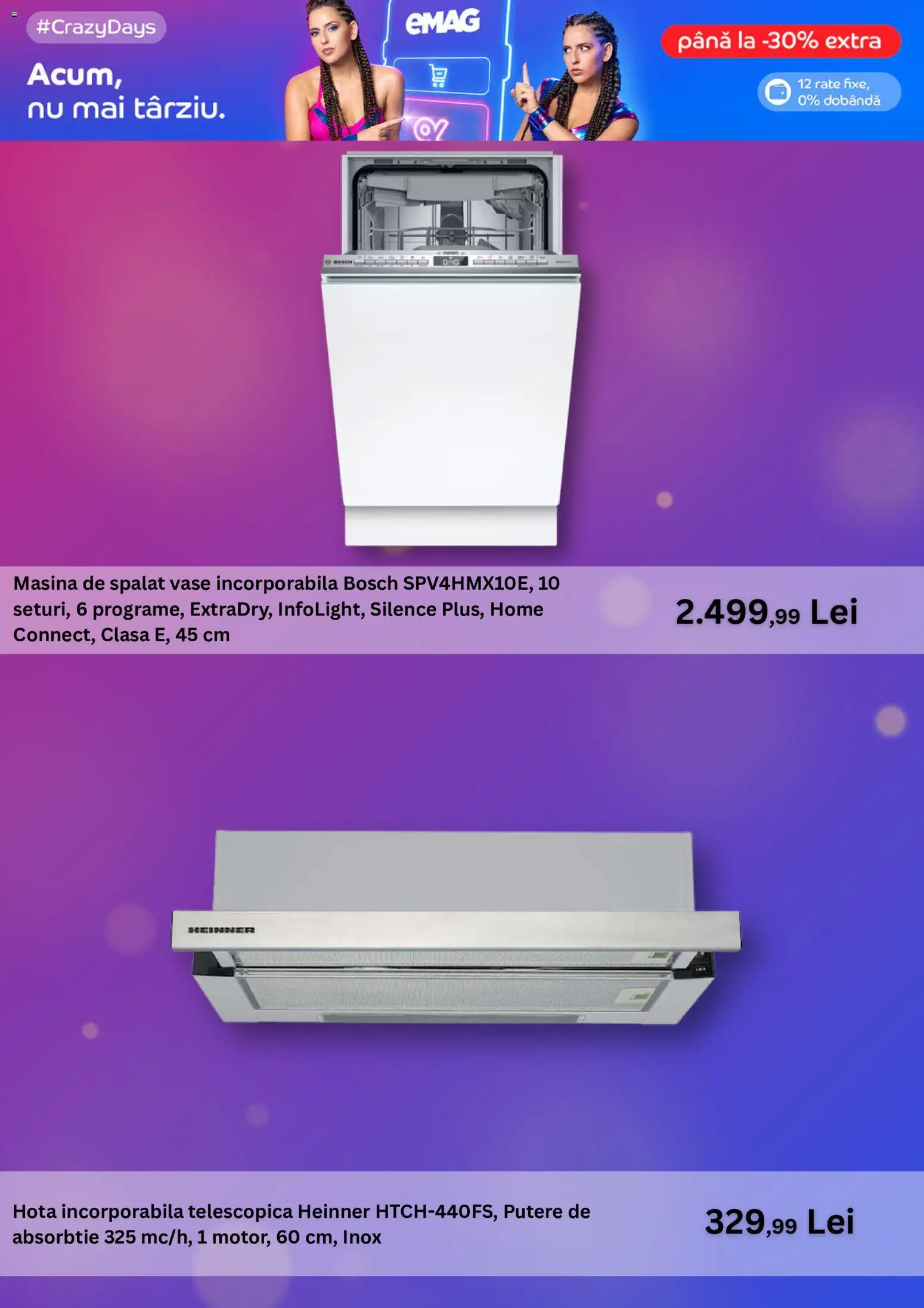 Noul catalog Emag – valabil de la 27.10.2026 | Pagină: 2 | Produse: Hotă, Mașină De Spălat, Mașină De Spălat Vase, Vase