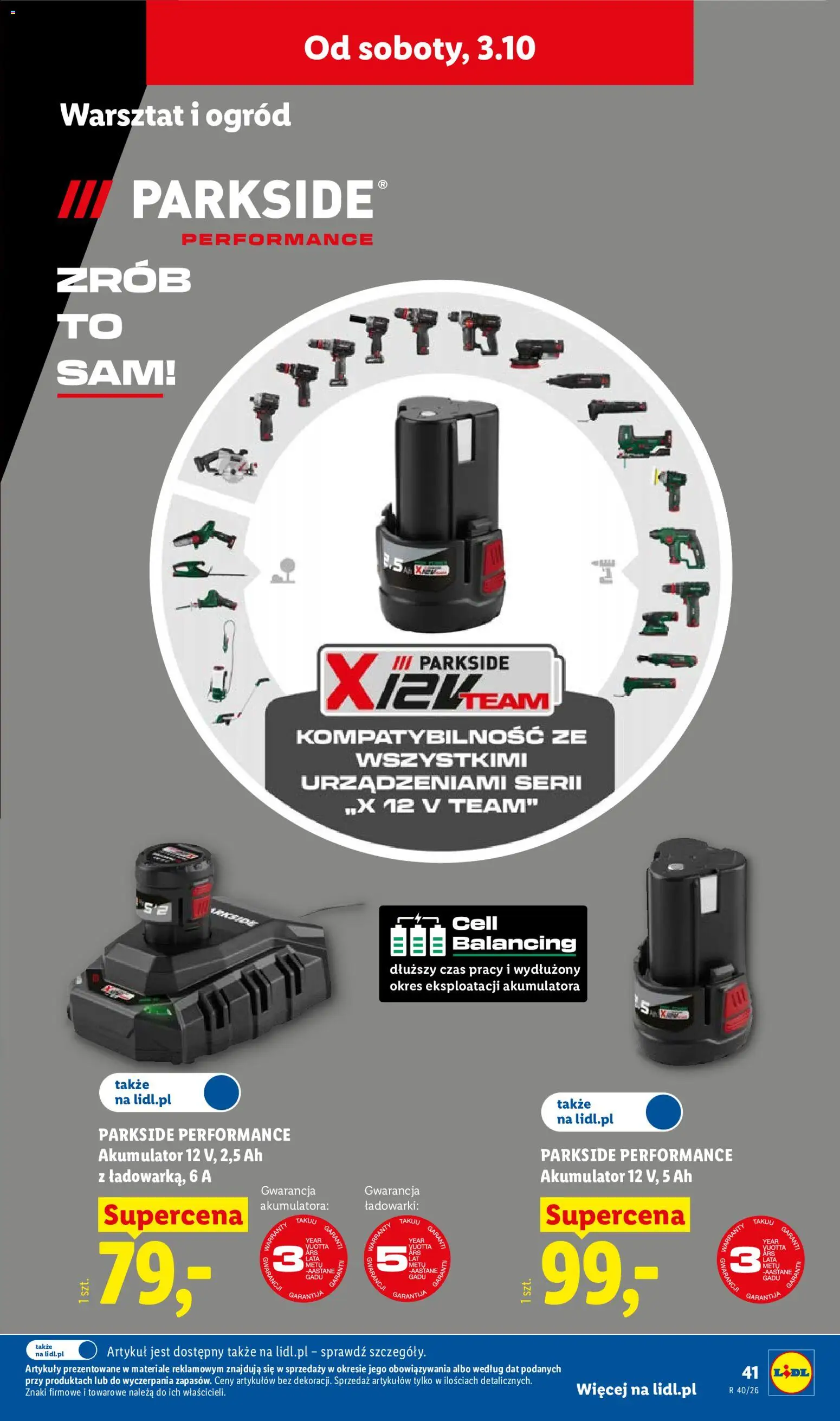 Lidl Polsko katalog od 28.09.2026 | Strana: 49 | Produkty: Parkside