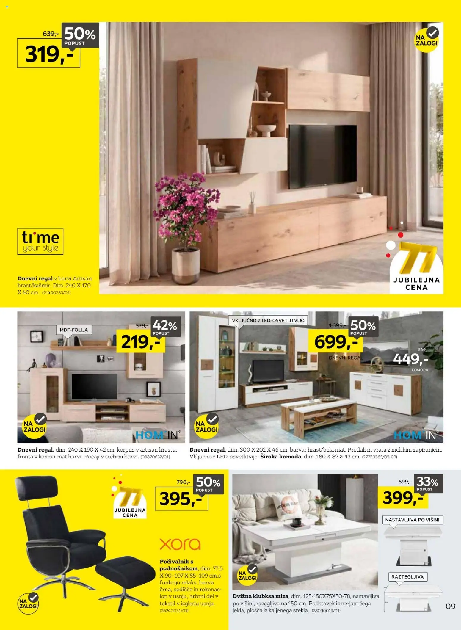 Novi XXXL Lesnina katalog ponudbe – veljaven od 14.09.2026 | Stran: 9 | Izdelki: Komoda, Regal, Barva, Vrata