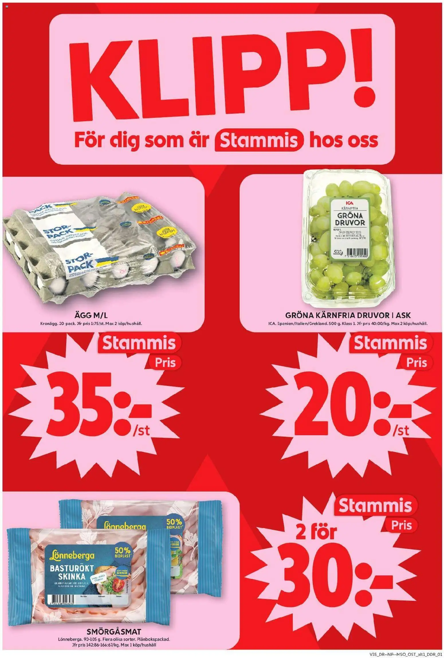 ICA Maxi reklamblad aktuell från 24/08/2026 | Sida: 2 | Produkter: Ost, Ägg, Skinka