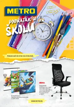 Metro katalog  Povratak u školu - pregled Metro kataloga - važi od 07.08.2026