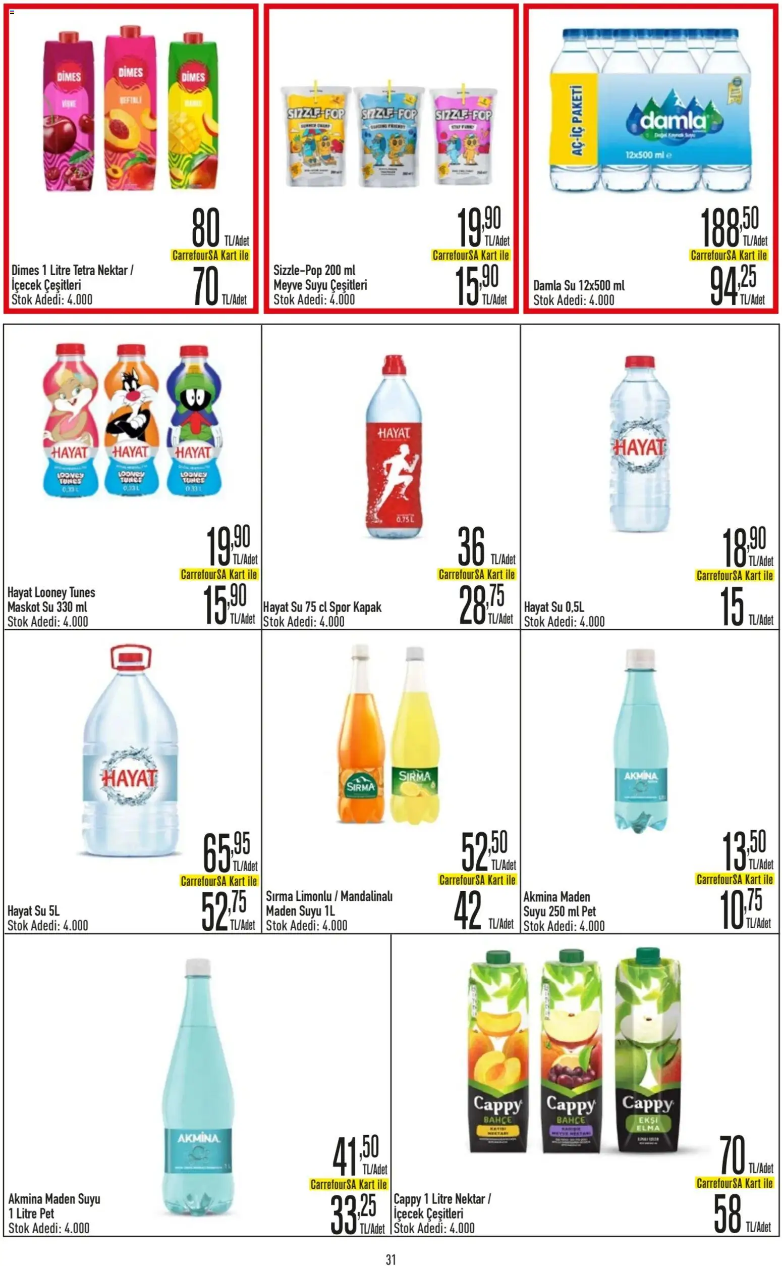 CarrefourSA Katalog - 25 Haziran 2026 tarihinden itibaren geçerlidir | Sayfa: 31