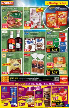 Norma Flugblatt ab 15.06.2026 gültig | Seite: 7 | Produkte: Eis, Gemüse, Pfirsich, Rum