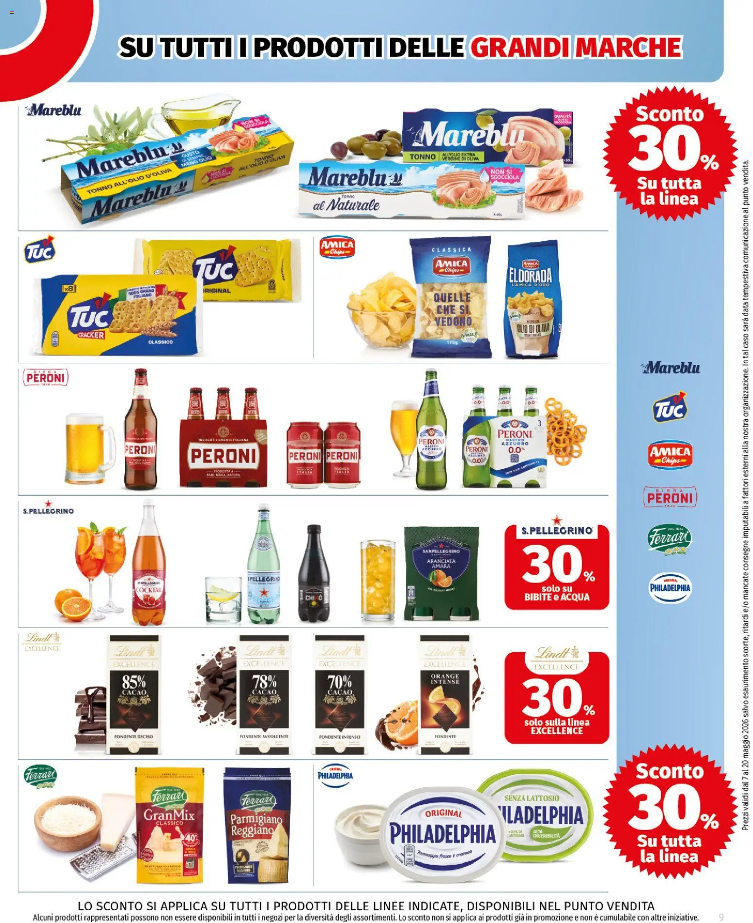 Volantino COOP del 07.05.2026 | Pagina: 9 | Prodotti: Formaggio, Data, Bibite, Parmigiano