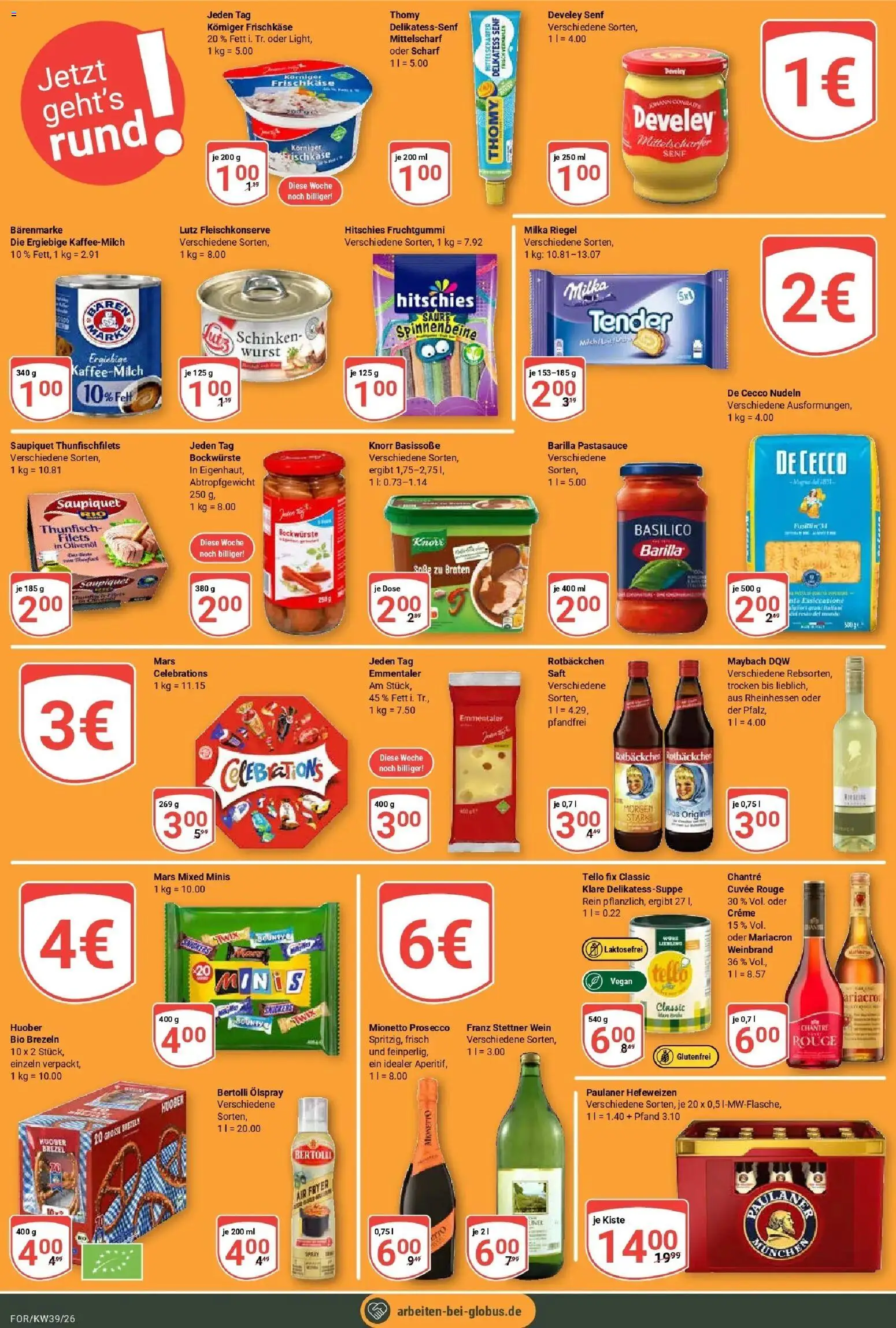 Globus Prospekt Forchheim (ab 21.09.2026) » Angebote online | Seite: 16 | Produkte: Mariacron, Schinken, Wein, Paulaner