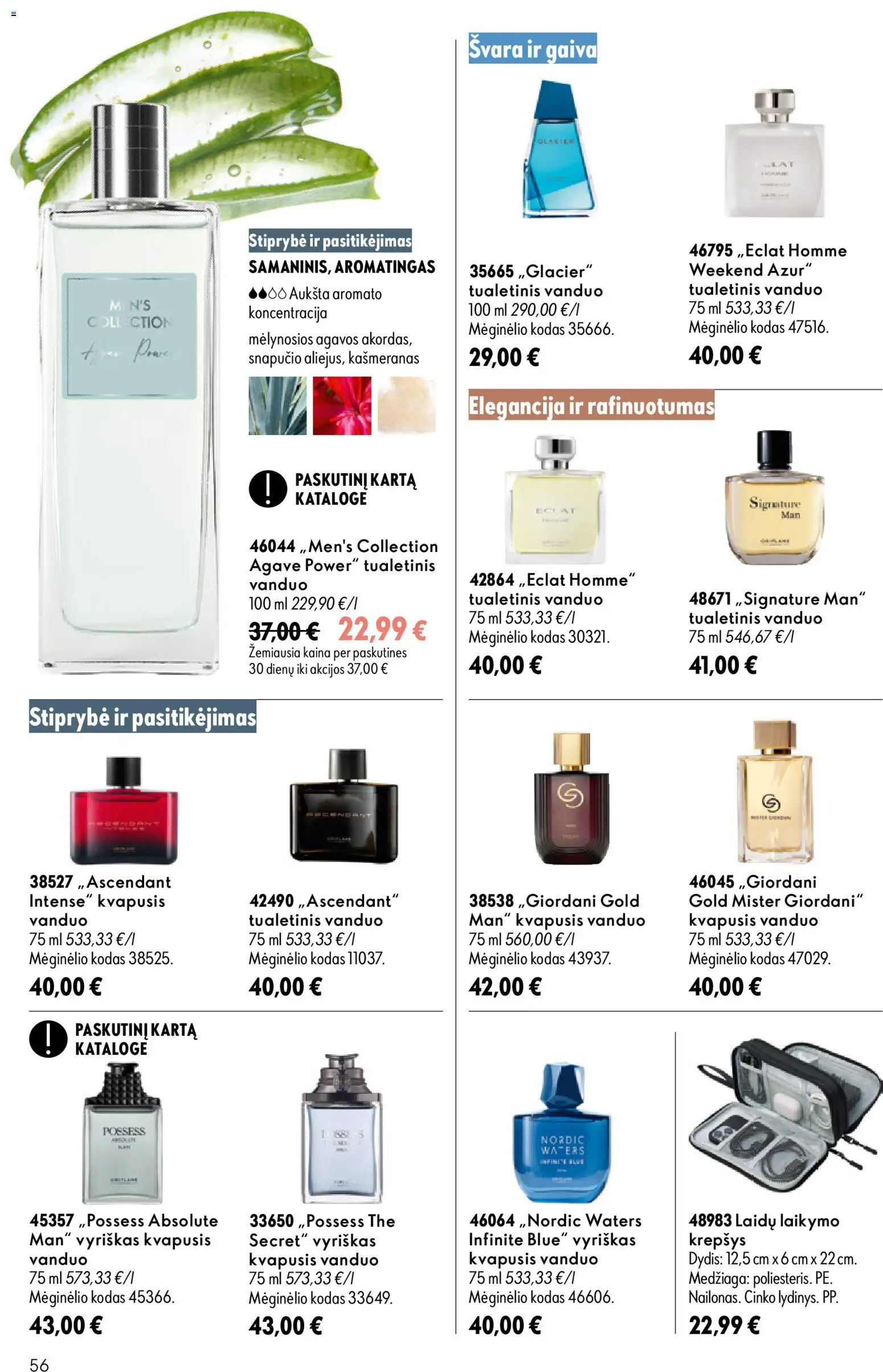 Oriflame akcijos nuo 2026.09.16 | Puslapis: 56 | Prekių: Kvapusis vanduo, Vanduo, Tualetinis vanduo, Krepšys