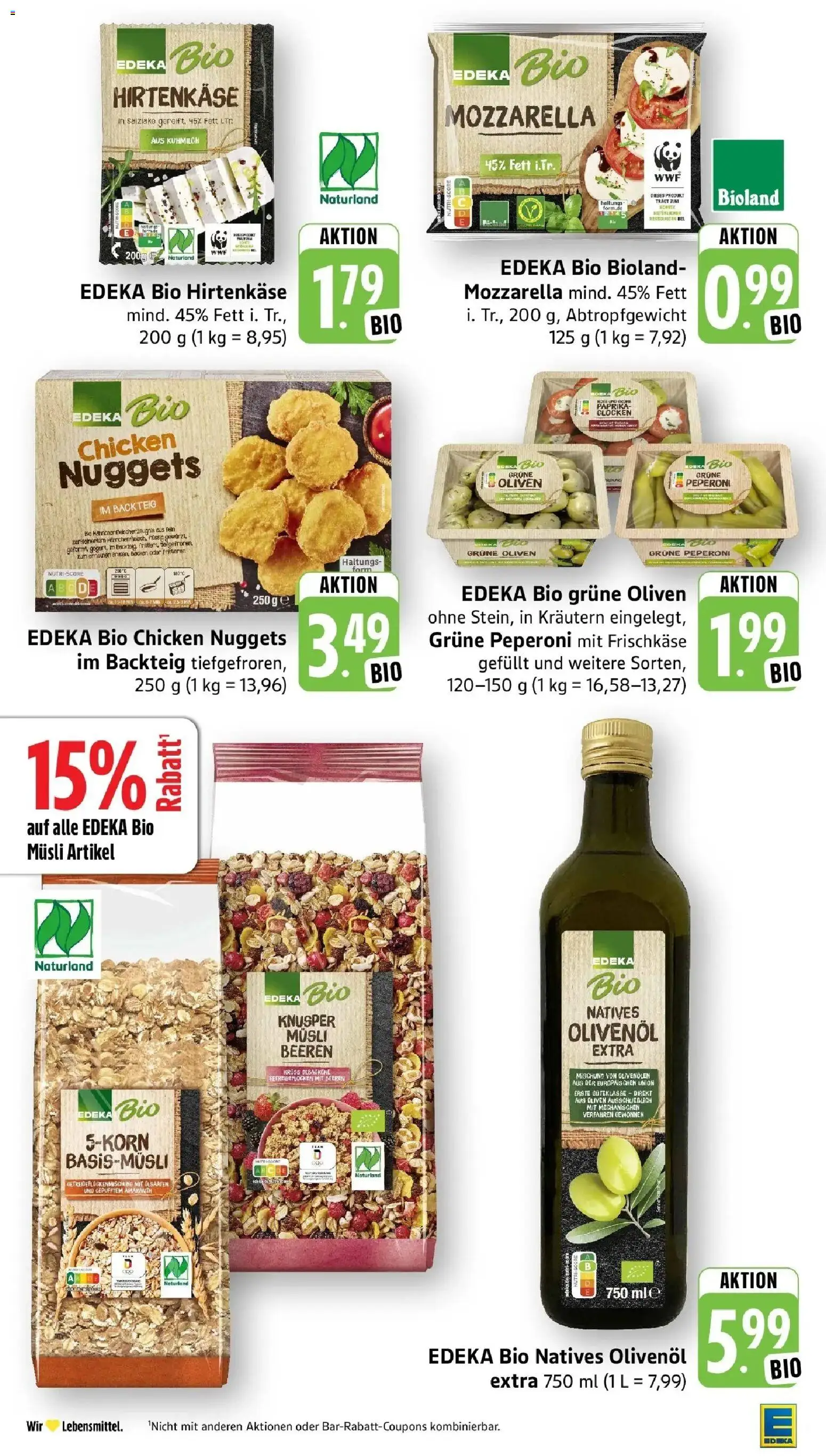 Edeka - EDEKA: Wochenangebote – gültig ab 05.07.2026 | Seite: 18 | Produkte: Musli, Mozzarella, Olivenol, Frischkase
