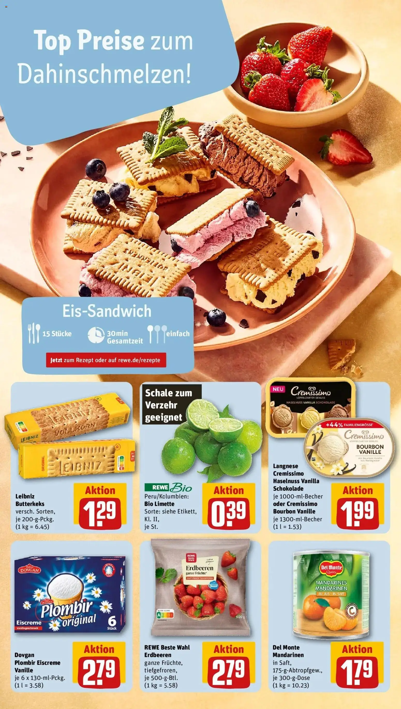 Rewe Prospekt Rostock	 – gültig ab 27.04.2026 | Seite: 4 | Produkte: Top, Langnese, Langnese cremissimo, Schokolade