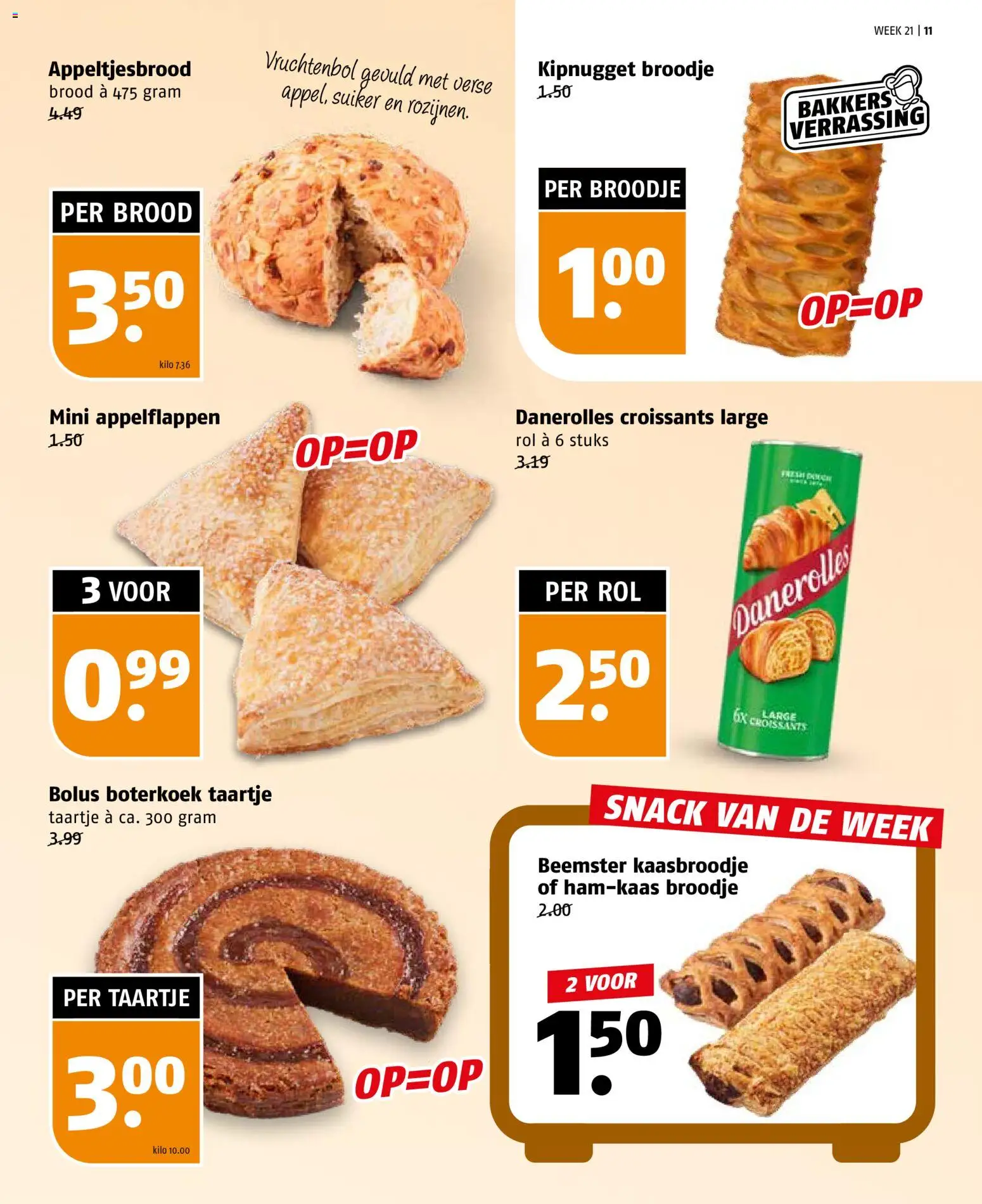 {H1} | Pagina: 11 | Producten: Brood, Waffelini, Broodje