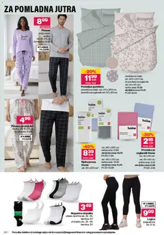 Mercator katalog akcije – veljaven od 15.04.2026 | Stran: 20 | Izdelki: Pižama, Prevleka, Rjuha, Nogavice