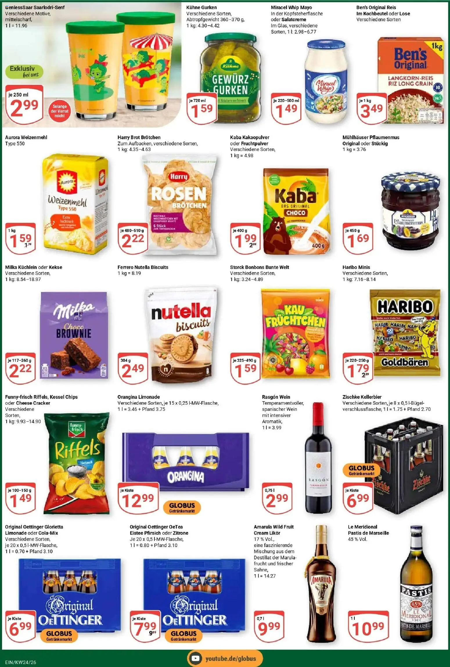 Globus Prospekt Homburg-Einöd – gültig ab 08.06.2026 | Seite: 6 | Produkte: Weizenmehl, Brot, Chips, Gurken