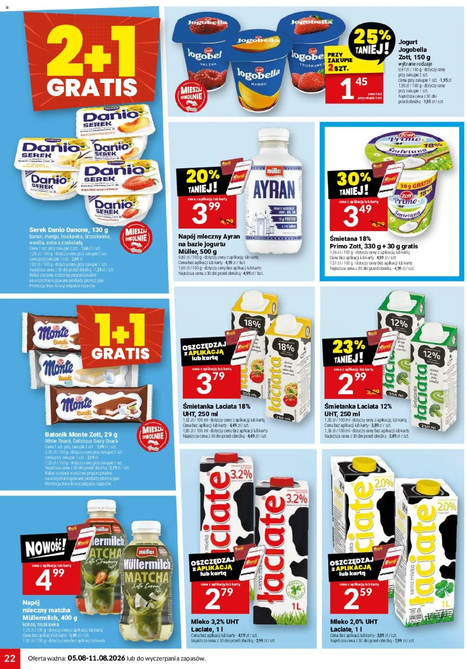 Twój Market gazetka od 05.08.2026 | Strona: 22 | Produkty: Mango, Czekolada, Matcha, Truskawki